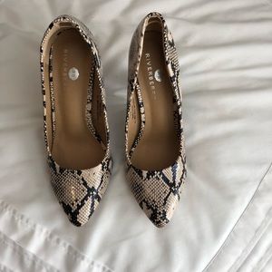Snake skin heels